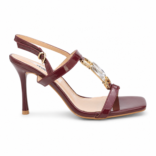SOLEA SISTERS -Crystal Bordeaux - Sandalo